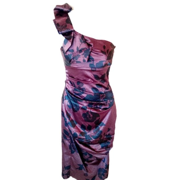 LE CHATEAU Satin Cocktail Party Dress XXS New NWT - Picture 1 of 5